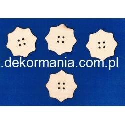 SKLEJKA #3mm Guzik 6,5cm / Cena 1szt ( nr.21 szerszy rozstaw otworów ) , krawieckie, szycie